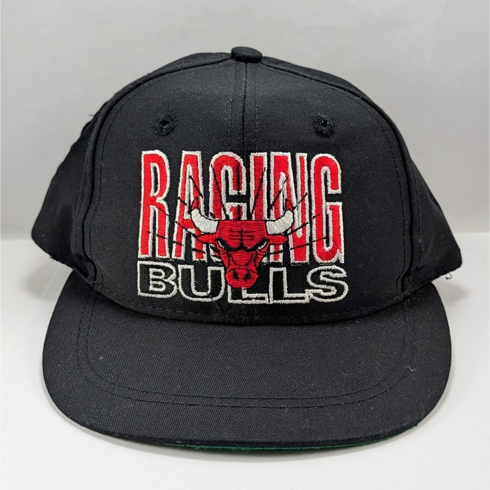 Vintage 90s Bulls Raging Chicago NBA Toddler Kids Signature AJD Snapback Hat Cap